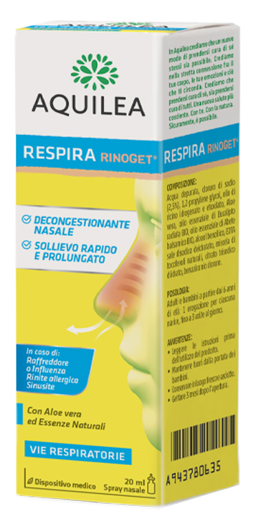 AQUILEA RESPIRA RINOGET 20 ML - farmavitality.it