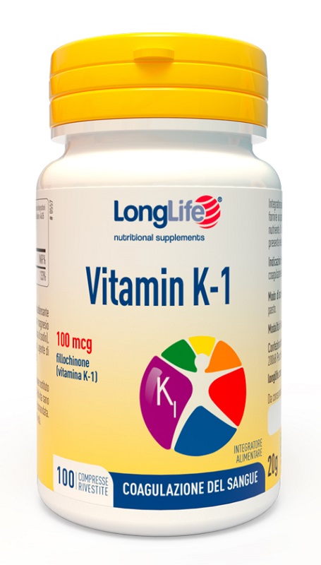 LONGLIFE VITAMIN K 100MCG 100 COMPRESSE RIVESTITE - farmavitality.it
