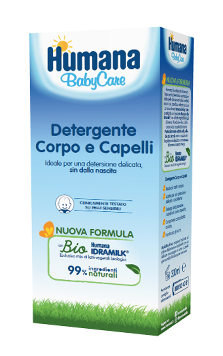 HUMANA BABY CARE DETERGENTE CORPO&CAPELLI 300 ML - farmavitality.it