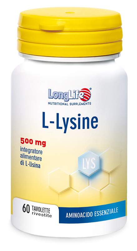 LONGLIFE L-LYSINE 500MG 60 TAVOLETTE - farmavitality.it