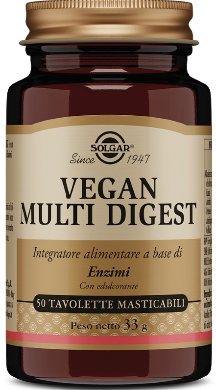 VEGAN MULTI DIGEST 50 TAVOLETTE MASTICABILI - farmavitality.it