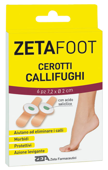 ZETAFOOT CEROTTO CALLIFUGO DISCHETTO CENTRALE CON ASTUCCIO 6 PEZZI - farmavitality.it