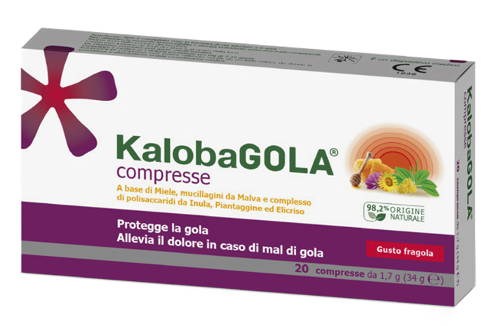 KALOBAGOLA 20 COMPRESSE FRAGOLA - farmavitality.it
