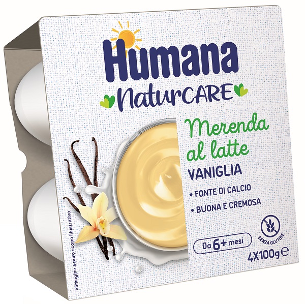 HUMANA MERENDA VANIGLIA 4 VASETTI DA 100 G - farmavitality.it