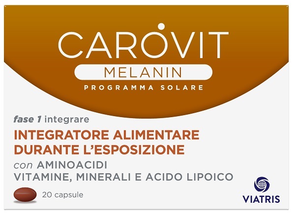 CAROVIT MELANIN PROGRAMMA SOLARE 20 CAPSULE - farmavitality.it