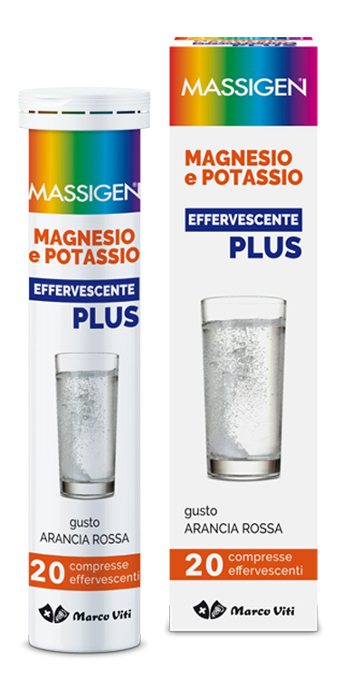 MASSIGEN MAGNESIO POTASSIO PLUS 20 COMPRESSE EFFERVESCENTI - farmavitality.it