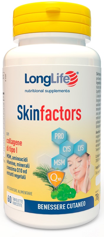 LONGLIFE SKIN FACTORS 60 TAVOLETTE RIVESTITE - farmavitality.it