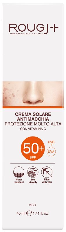 ROUGJ SOLARE SPF50+ VISO ANTIMACCHIA VITAMINA C 40 ML - farmavitality.it