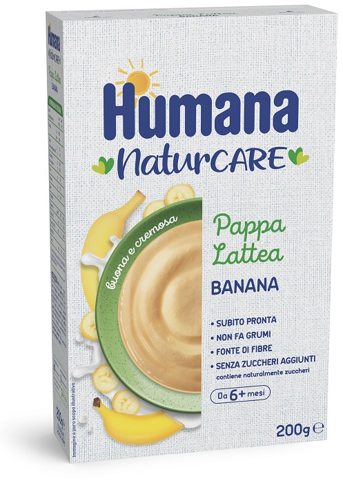 HUMANA PAPPA LATTEA BANANA 200 G - farmavitality.it