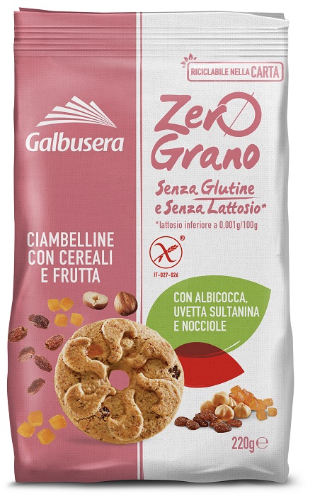 ZEROGRANO FROLLINI CEREALI FRUTTA 220 G - farmavitality.it