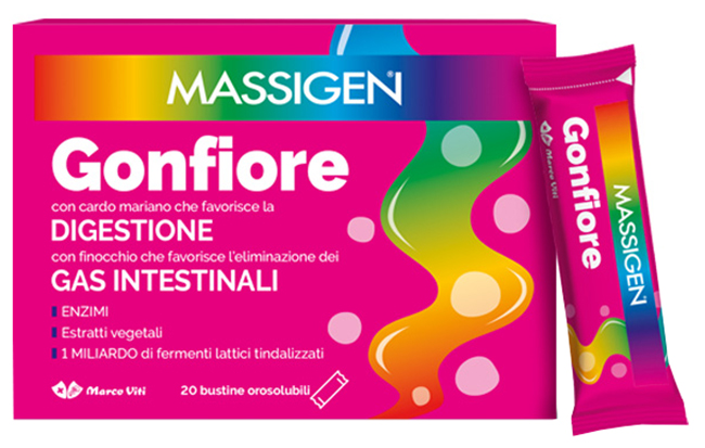 MASSIGEN GONFIORE 20 STICK PACK - farmavitality.it
