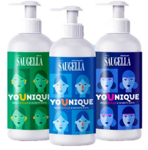 SAUGELLA YOUNIQUE BUNDLE 1 DERMOLIQUIDO 200 ML + 1 ATTIVA 200 ML + 1 IDRASERUM 200 ML - farmavitality.it