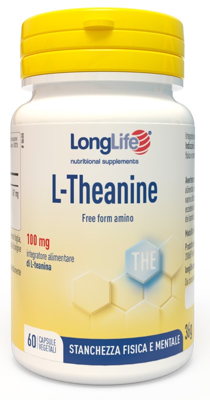 LONGLIFE L-THEANINE 60 CAPSULE VEGETALI DA 600 MG - farmavitality.it