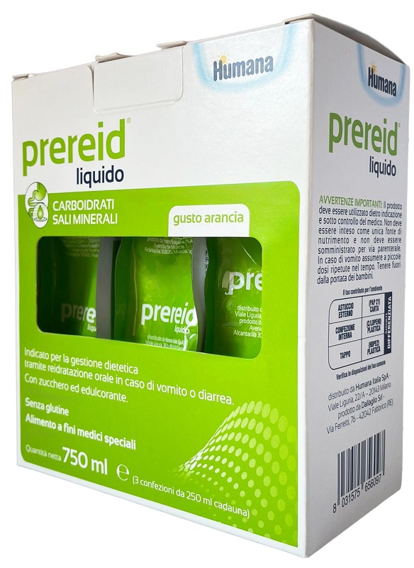 PREREID LIQUIDO 3 PEZZI DA 250 ML HUMANA - farmavitality.it
