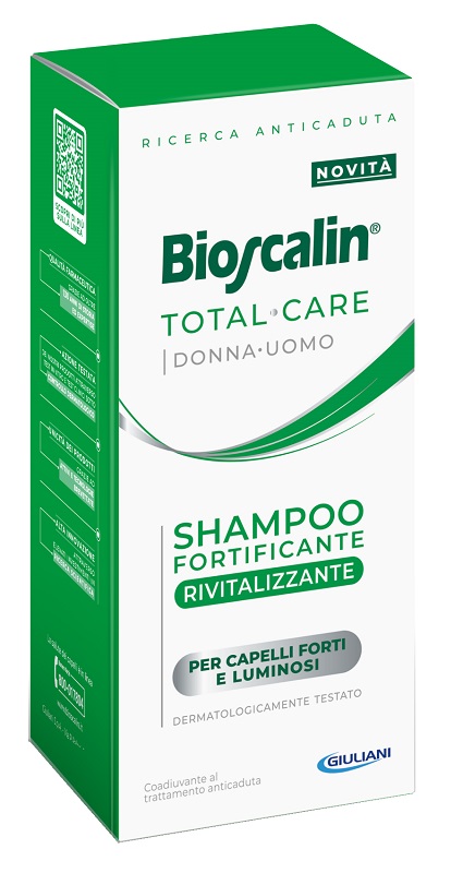 BIOSCALIN TOTAL CARE SHAMPOO FORTIFICANTE RIVITALIZZANTE 200 ML - farmavitality.it