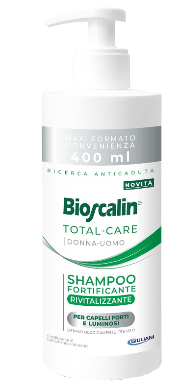 BIOSCALIN TOTAL CARE SHAMPOO FORTIFICANTE RIVITALIZZANTE 400 ML - farmavitality.it
