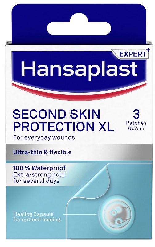 CEROTTO HANSAPLAST SECOND SKIN PROTECTION XL 3 PEZZI - farmavitality.it