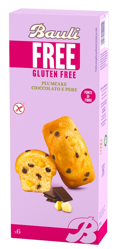 BAULI FREE PLUMCAKE CIOCCOLATO E PERE 6 PEZZI DA 35 G - farmavitality.it
