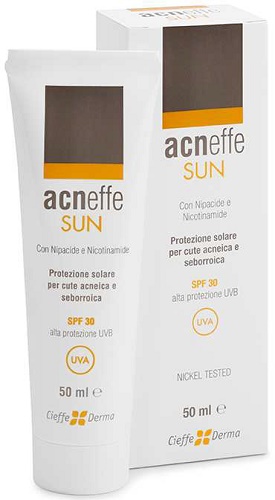 ACNEFFE SUN SPF 30 ALTA PROTEZIONE UVB PER CUTE ACNEICA E SEBORROICA 50 ML - farmavitality.it