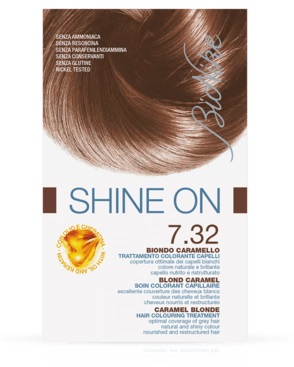 BIONIKE SHINE ON TRATTAMENTO COLORANTE CAPELLI BIONDO CARAMELLO 7.32 - farmavitality.it