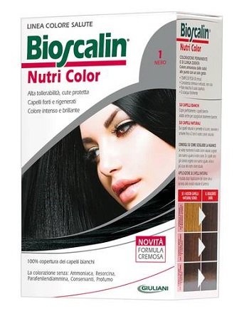 BIOSCALIN NUTRI COLOR 1 NERO SINCROB 124 ML - farmavitality.it
