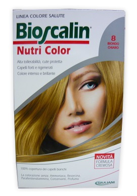BIOSCALIN NUTRI COLOR 8 BIONDO CHIARO SINCROB 124 ML - farmavitality.it