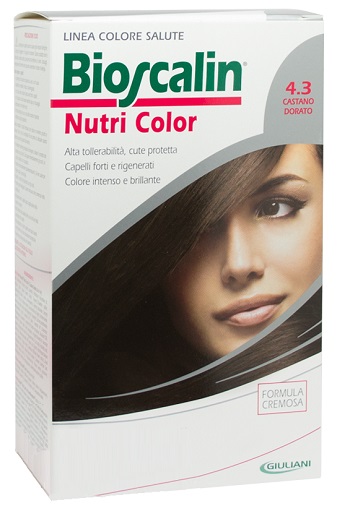 BIOSCALIN NUTRI COLOR 4,3 CASTANO DORATO SINCROB 124 ML - farmavitality.it