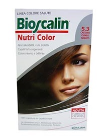 BIOSCALIN NUTRI COLOR 5,3 CASTANO CHIARO DORATO SINCROB 124 ML - farmavitality.it
