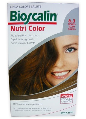 BIOSCALIN NUTRI COLOR 6,3 BIONDO SCURO DORATO SINCROB 124 ML - farmavitality.it