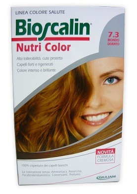 BIOSCALIN NUTRI COLOR 7,3 BIONDO DORATO SINCROB 124 ML - farmavitality.it