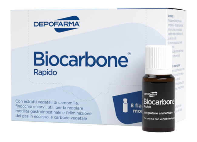 BIOCARBONE RAPIDO 8 FLACONCINI - farmavitality.it