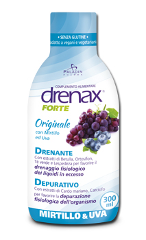 DRENAX FORTE ORIGINALE CON MIRTILLO E UVA 300 ML - farmavitality.it