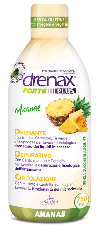 DRENAX FORTE PLUS ESOTICO CON ESTRATTO D'ANANAS 750 ML - farmavitality.it