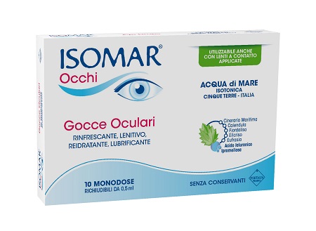 ISOMAR OCCHI GOCCE OCULARI ALL'ACIDO IALURONICO 0,20% 10 FLACONCINI - farmavitality.it
