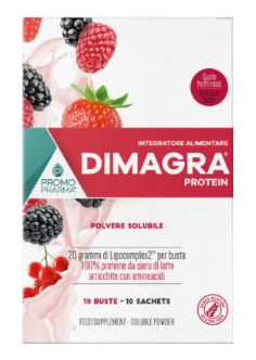 DIMAGRA PROTEIN RED FRUIT 10 BUSTE - farmavitality.it