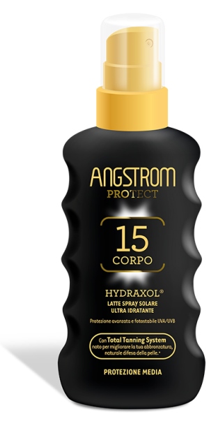 ANGSTROM PROTECT HYDRAXOL LATTE SPRAY SOLARE PROTEZIONE 15 175 ML - farmavitality.it