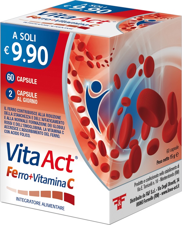 VITA ACT FERRO+VITAMINA C 60 CAPSULE - farmavitality.it
