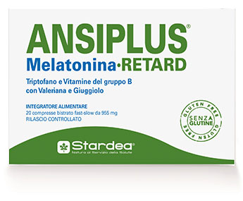 ANSIPLUS RETARD MELATONINA 20 COMPRESSE BISTRATO FAST SLOW 955 MG - farmavitality.it