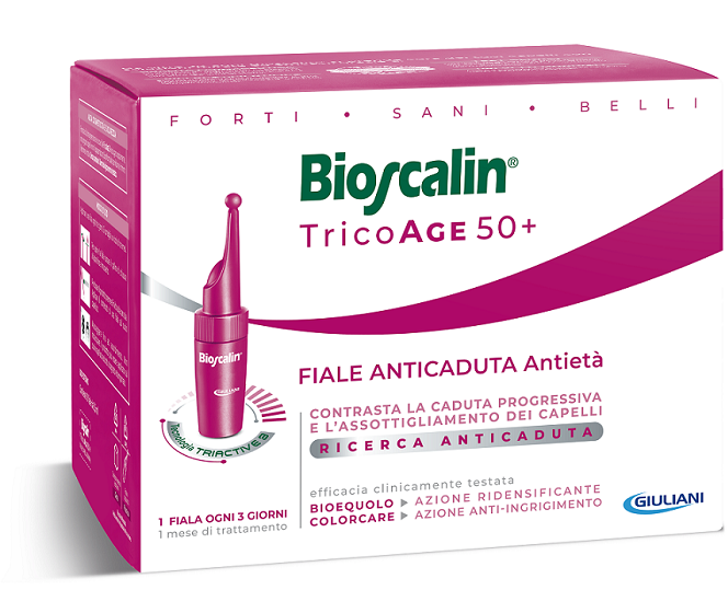 BIOSCALIN TRICOAGE ANTICADUTA ANTIETA' 10 FIALE 3,5 ML - farmavitality.it