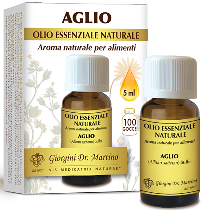 AGLIO OLIO ESSENZIALE VIVIFICATO 5 ML - farmavitality.it