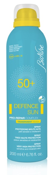 BIONIKE DEFENCE SUN SPRAY TRANSPARENT TOUCH SPF 50+ 200 ML - farmavitality.it