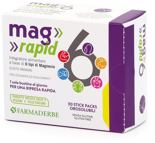MAG 6 RAPID 20 STICK DA 1,5 G - farmavitality.it