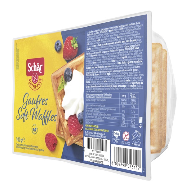 SCHAR GAUFRE SOFT WAFFLES 100 G - farmavitality.it