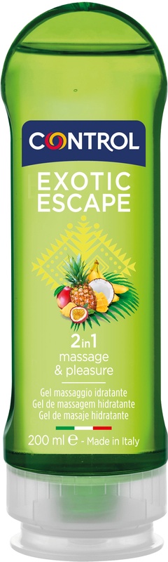 CONTROL GEL PER MASSAGGI EXOTIC ESCAPE 200 ML - farmavitality.it
