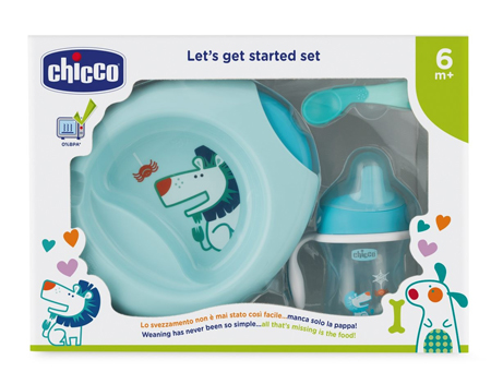 CHICCO SET PAPPA 6 MESI+ AZZURRO - farmavitality.it
