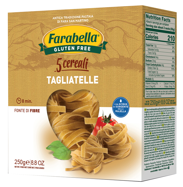 FARABELLA TAGLIATELLE AI 5 CEREALI 250 G - farmavitality.it