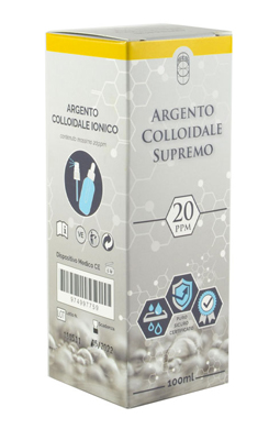 ARGENTO COLLOIDALE SUPREMO 20PPM 100 ML SPRAY + CONTAGOCCE - farmavitality.it