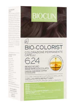 BIOCLIN BIO COLORIST 6,24 BIONDO SCURO BEIGE RAME - farmavitality.it