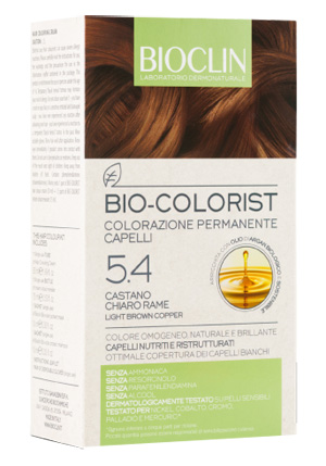 BIOCLIN BIO COLORIST 5,4 CASTANO CHIARO RAME - farmavitality.it