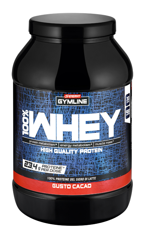 GYMLINE 100% WHEY CONCENTRATE CACAO 900 G - farmavitality.it